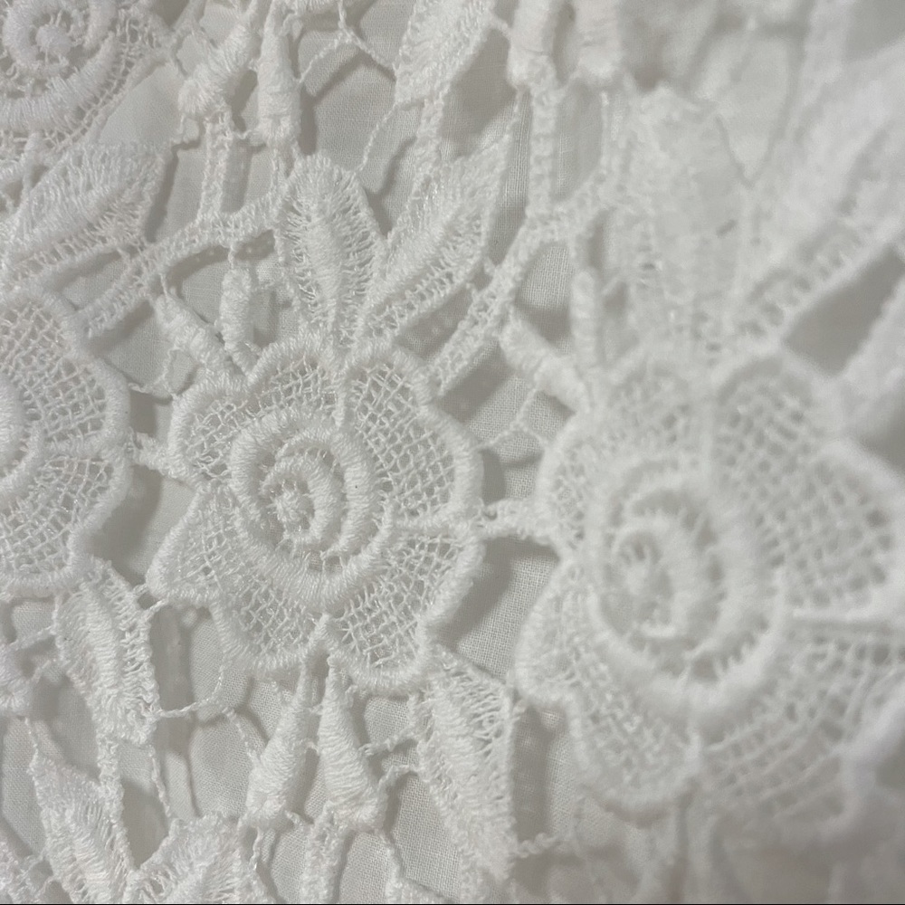 White House Black Market White Lace Crochet Dress - Picture 7 of 9